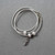 Kinetic Bracelet in White Leather With Silver Peace-Love-Music Charm