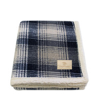 Cottage Plaid Sherpa Blanket with Champagne Color Patch Can we change name to the following: Cottage Plaid Sherpa Blan