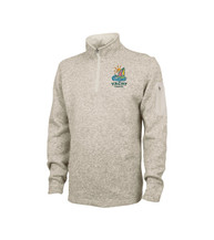 Men's Heathered Fleece Pullover - Embroidered