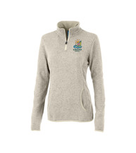 Women's Heathered Fleece Pullover - Embroidered