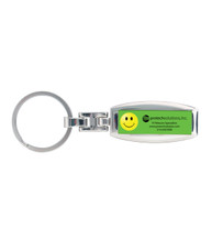 Emoji Domed Chrome Key Chain