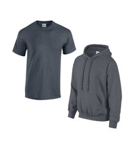 Gildan® Heavy Cotton Adult T-Shirt and Hooded Sweatshirt Combo - Non-Personalized