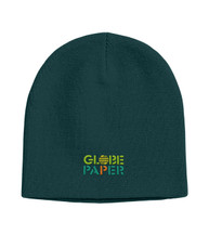 Knit Beanie Cap-Embroidered Knit Beanie Cap-Embroidered