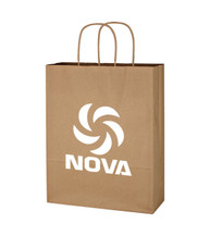 Kraft Paper Brown Shopping Bag - 10 inch x 13 inch