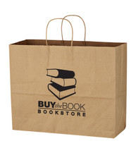 Kraft Paper Brown Shopping Bag - 16 inch x 12 1/2 inch