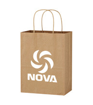 Kraft Paper Brown Shopping Bag - 8 inch x 10.25 inch