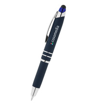 Lexi Soft Touch Lighted Tip Pen with Stylus - Full Color Imprint