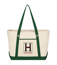 Large Cotton Canvas Sailing Tote Bag