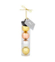 Assorted Lip Balm and Ornament Gift Set with Gold Bow