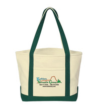 Large Cotton Canvas Boat Tote Bag