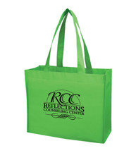 Matte Laminated Non Woven Horizontal Shopper Tote