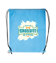 Non-Woven Drawstring Cinch-Up Backpack - Full Color Imprint