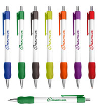 Showy Comfort Promotional Pen - White