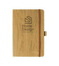 Soft Touch Wood Grain Journal - Deboss