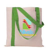 Striped Economy Tote - Full Color Imprint