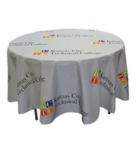 4' Round Table Cover - Full Color Imprint