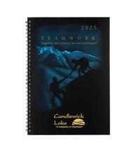 Teamwork Mountains Spiral Bound Date Log Calendar