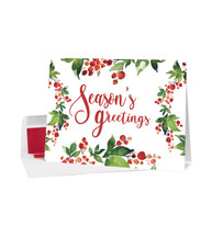 Watercolor Greetings Christmas Card