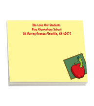 Sticky Note Pads - Apple 4&quot; x 3&quot; (25 sheets)