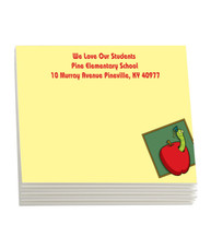 Sticky Note™ Pads - Apple 4" x 3" (100 sheets)