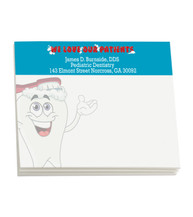 Sticky Note Pads - Happy Tooth 4&quot; x 3&quot; (25 sheets)