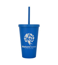 16 oz. Newport Wheat Travel Tumbler