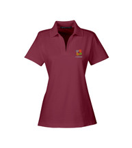 Devon & Jones CrownLux Performance  Ladies Plaited Polo - Screen Print