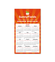Calendar Magnet 3.5" x 6" 2026 Calendar Magnet 3.5" x 6" 2026