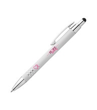 Pink Heart Ribbon Celena Stylus Soft Touch Pen Pink Heart Ribbon Celena Stylus Soft Touch Pen