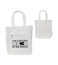 Vital Piece of Our Success Canvas Lunch Tote Vital Piece of Our Success Canvas Lunch Tote