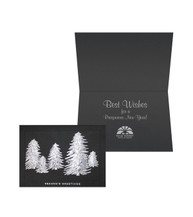 Premium Silver Trees Holiday Card Premium Silver Trees Holiday Card