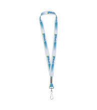 1&quot; Fine Print Lanyard with Metal Swivel J Hook