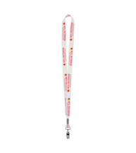 3/4" Fine Print Lanyard