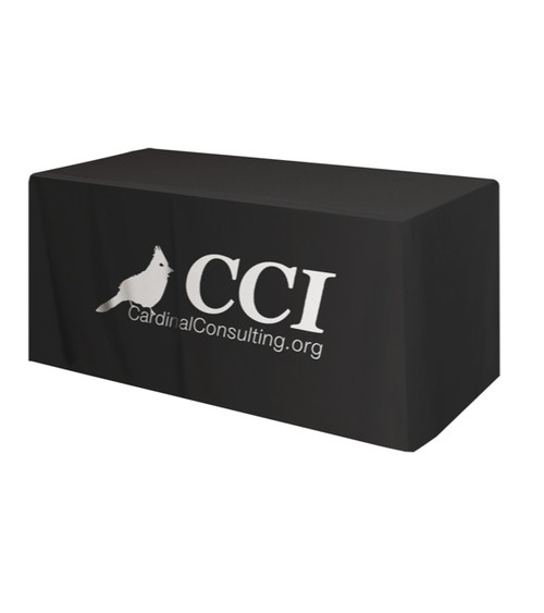 Promotional 6' Table Cover 4 Sided/Fitted