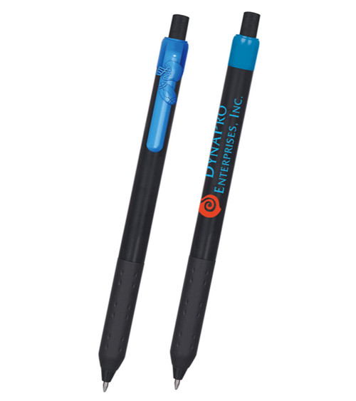 Alamo Black Barrel Pen with Football Clip