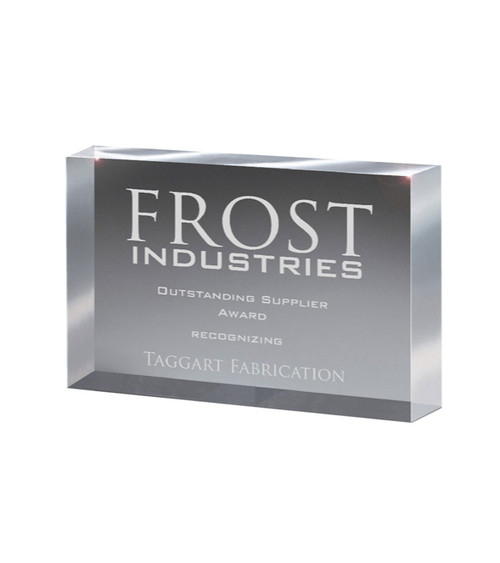 Freestanding Block Award Small-Laser