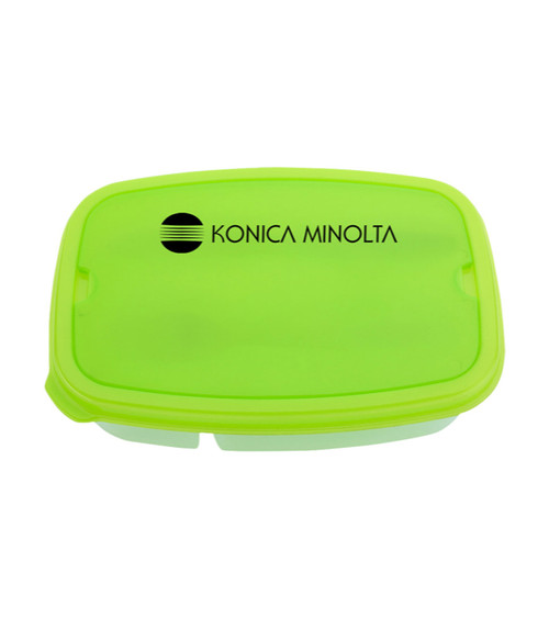 2-Section Lunch Container With Custom Handle Box