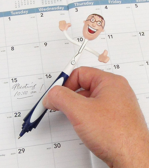 Health Care Professional Male Bend-A-Pen - Single Color Imprint