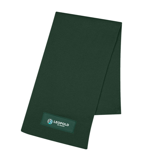 Knit Scarf With Patch