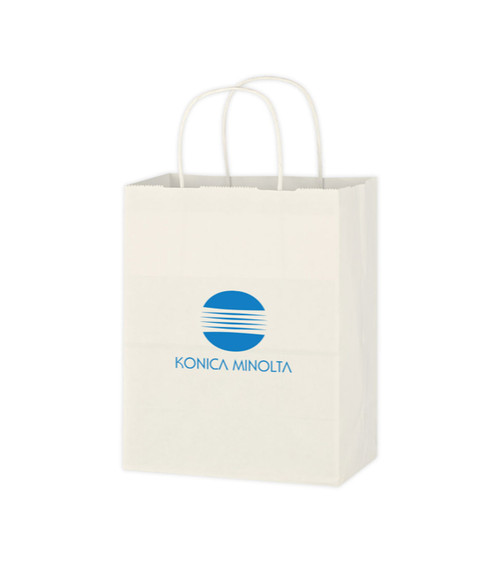 Kraft Paper White Shopping Bag - 8 x 10-1/4, Kraft Paper White Shopping Bag - 8 x 10-1/4  Kraft Pape