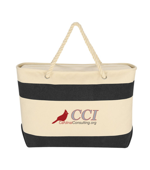 Large Cruising Tote Bag With Rope Handles