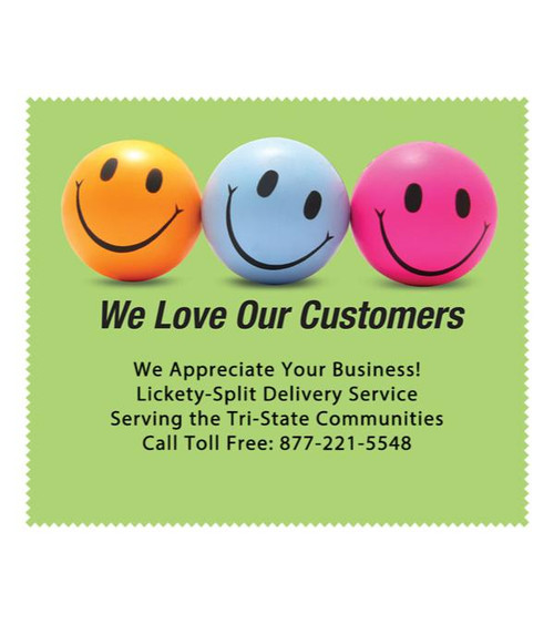 Smiley Faces Custom Microfiber Cloth