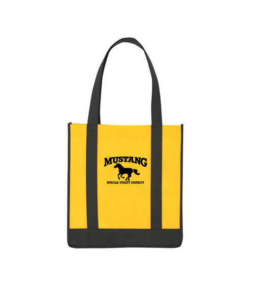 Non Woven Two-Tone Shopper Tote Bag