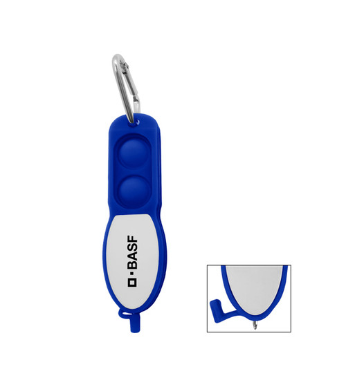 Push Pop Pen With Carabiner