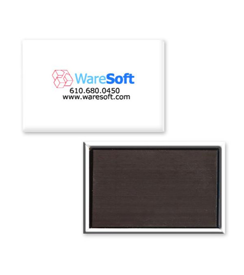 Logo Rectangle Button Magnet