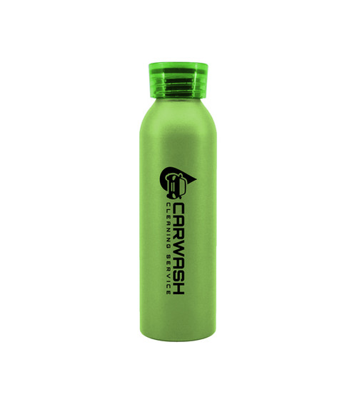 20 oz. Aluminum Bottle with Silicone Carrying Strap - 1 Color Imprint