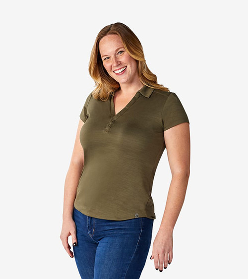 Women's Amos Eco S Polo - Embroidered