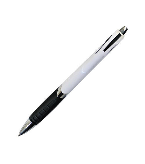 White Crest Grip Pen-Full Color Imprint