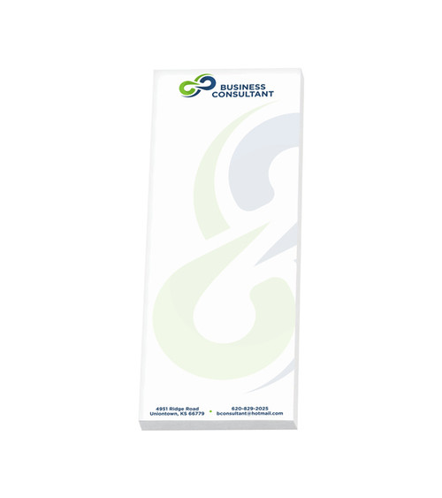 3" x 8" Adhesive Notepads - 25 sheets