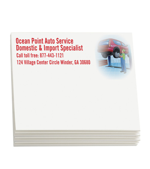 Sticky Note Pads - Auto Repair 4" x 3" (100 sheets )